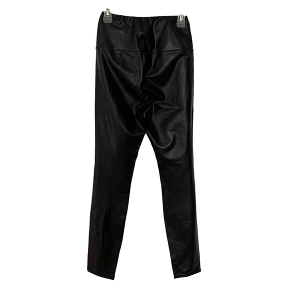 Aritzia Wilfred Free Daria Pant High-Waisted Vegan Leather Leggings Black Sz M - Picture 9 of 13